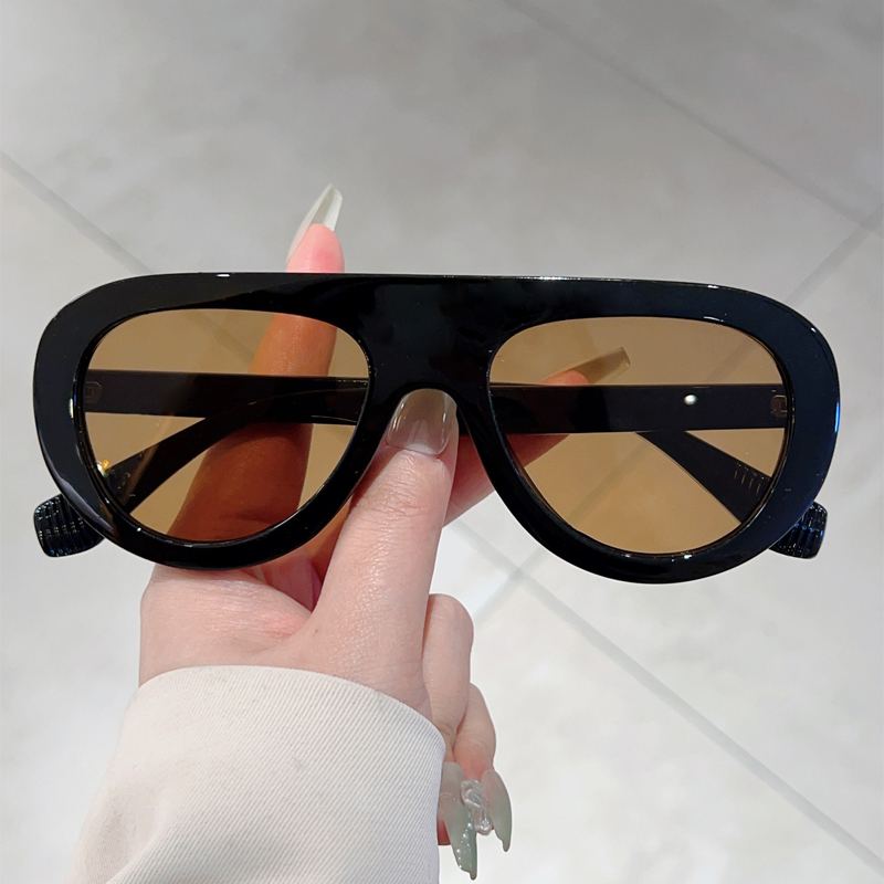 Vintage Outdoor Fashion - Piloten-Sonnenbrille für Herren, Vintage-Stil, Bonbonfarben-Rand, Outdoor-Freizeitbrille
