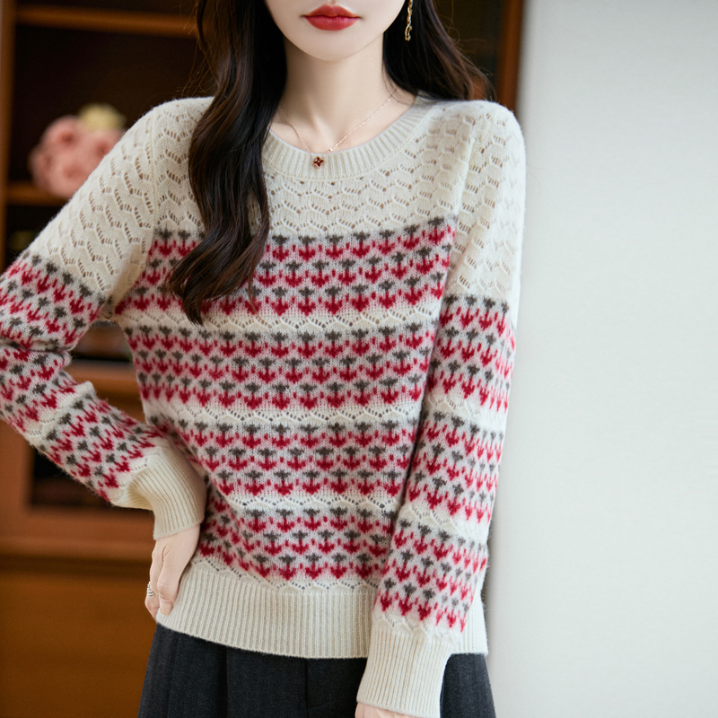 Vintage Fashion Faire - Fair Isle Pullover für Damen, Frühling