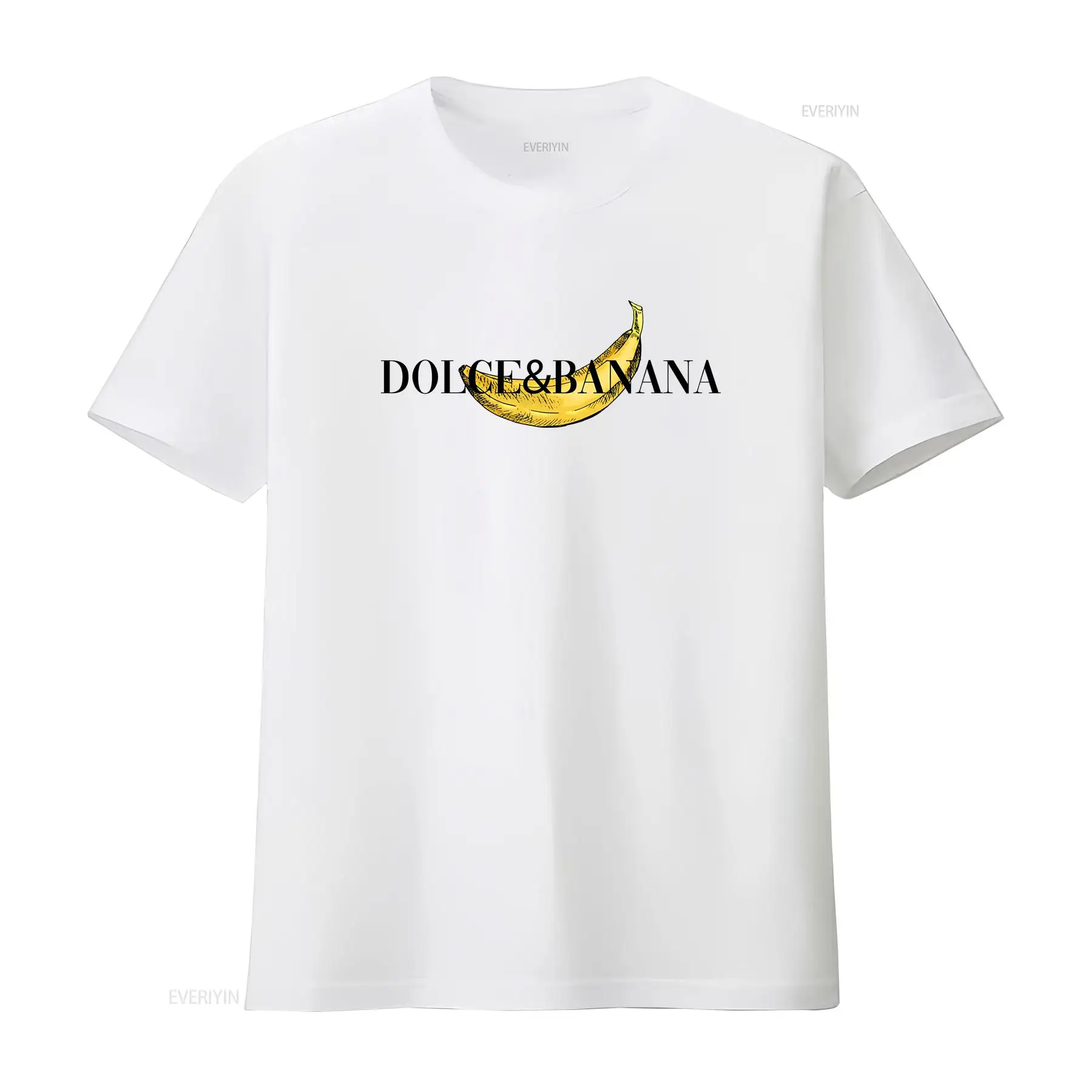 Vintage Fashion Knitwear - Weißes T-Shirt für Herren, Dolce Banana,
