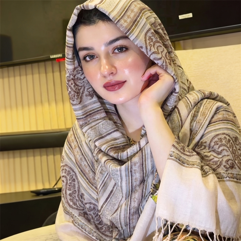 Vintage Outdoor Fashion - Vintage Paisley-Print Hijab Modischer Schal Damen