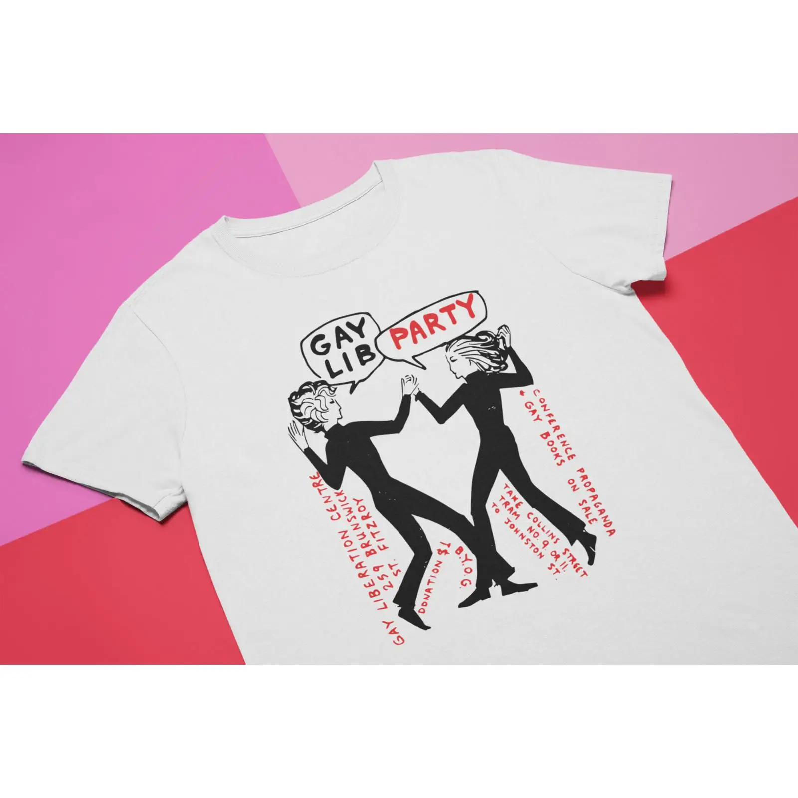 Vintage Queer Fashion - Gay Lib Party T-Shirt Vintage Queer