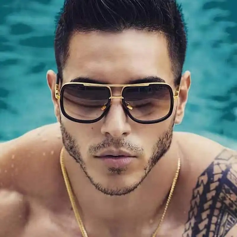 Vintage Outdoor Fashion - Neue Modische Coole Herren-Fahrerbrille Sommer-Stil Farbverlauf
