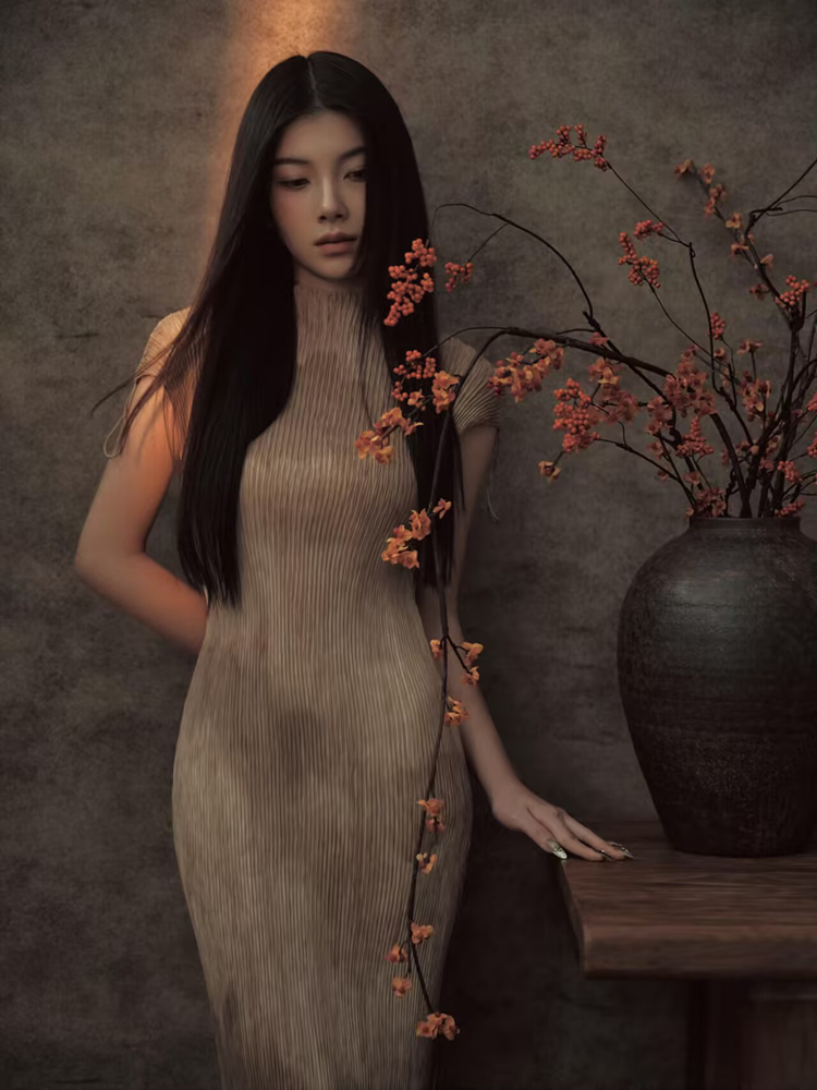 Vintage Fashion Art - Neu 2026 Chinesischer Stil Porträt-Kunstfotografie Kostüm