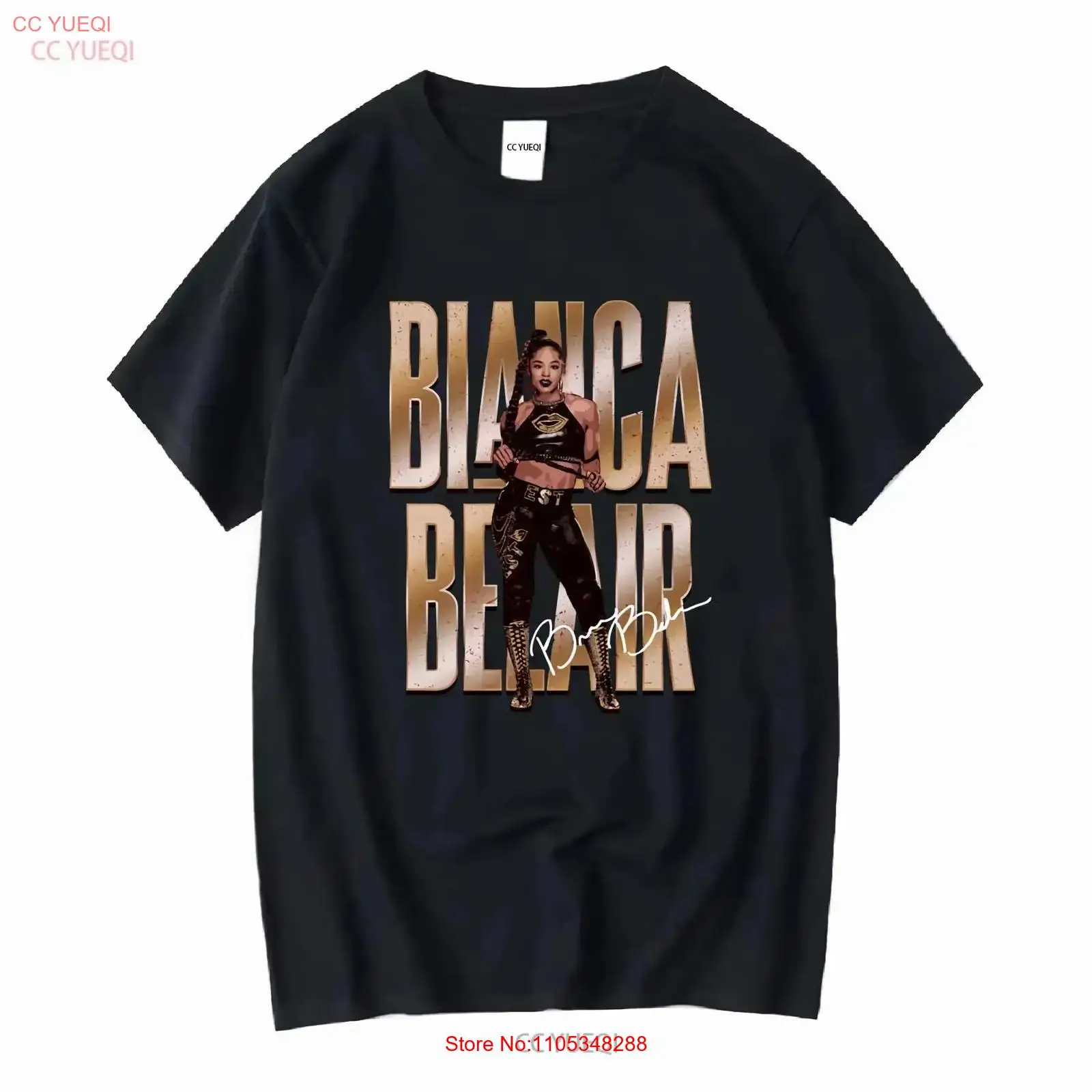 Vintage Fashion Knitwear - Bianca Belair Signature Pose T-Shirt im