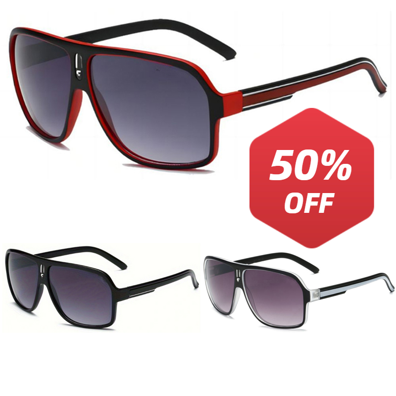 Vintage Fashion Design - Große, gebogene, modische Brille im Retro-Stil,