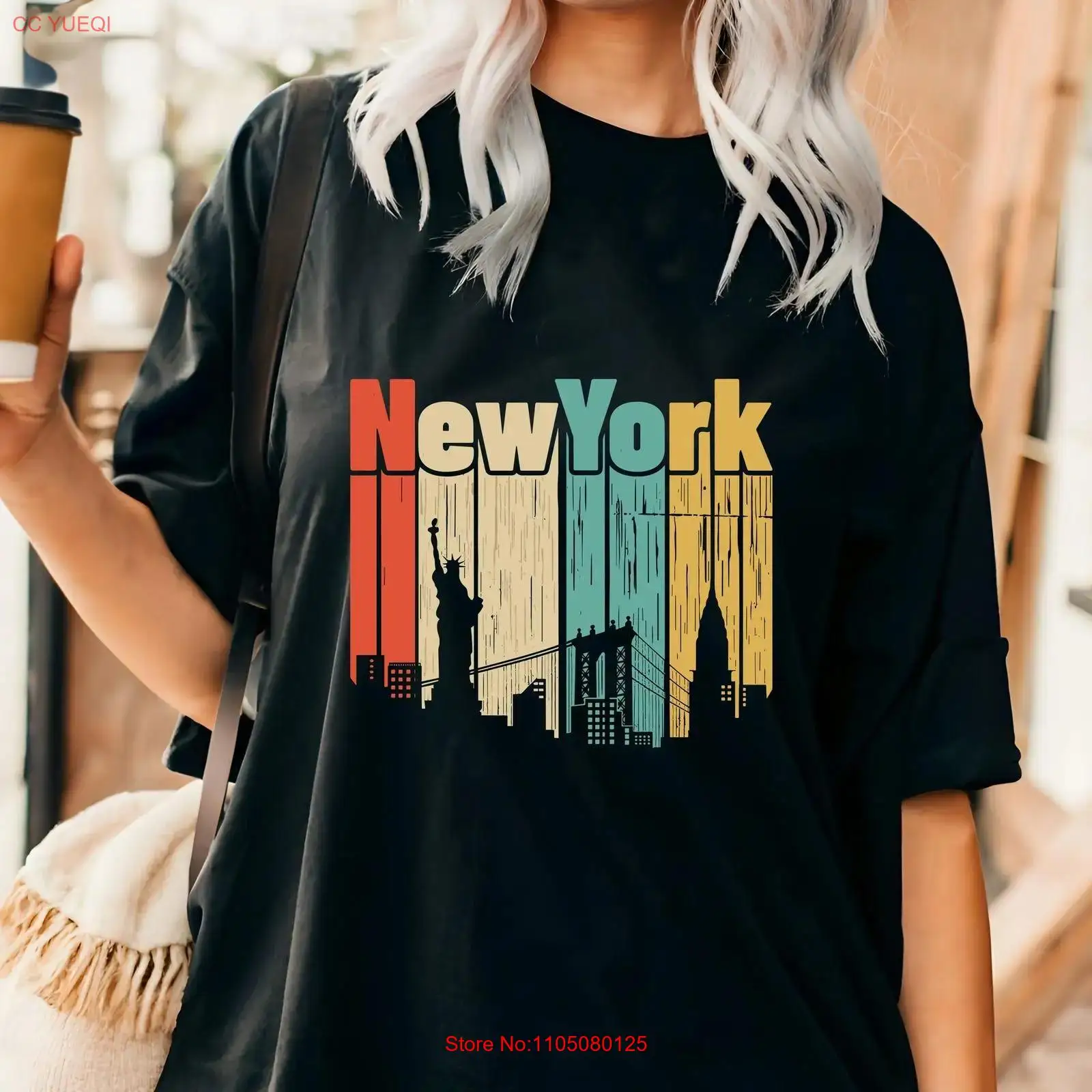 Vintage Fashion Nyc - New York Retro-T-Shirt USA Travel NYC