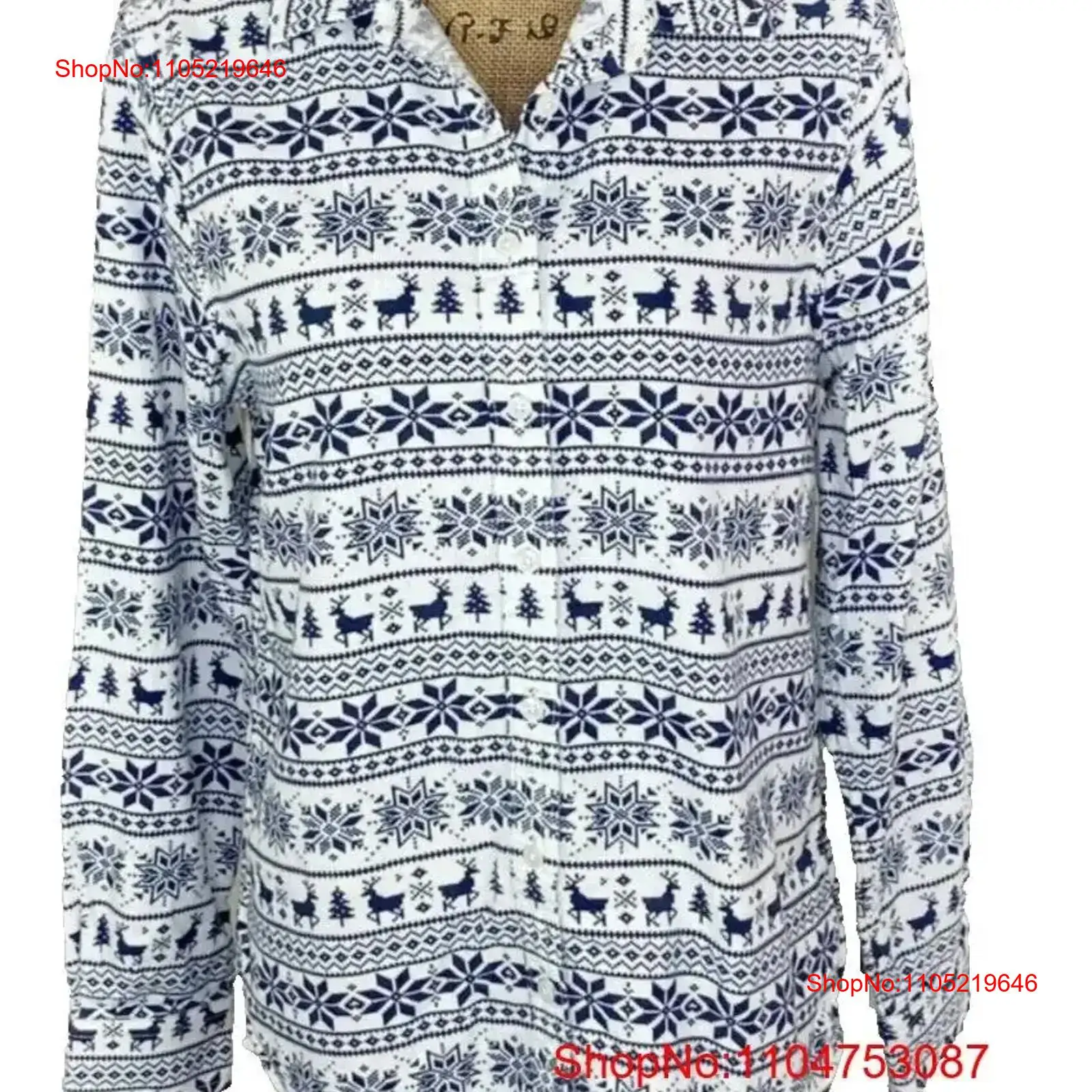 Lands End Fair Isle Flanell-T- – Vintage Fashion Faire Bewertung und Preis