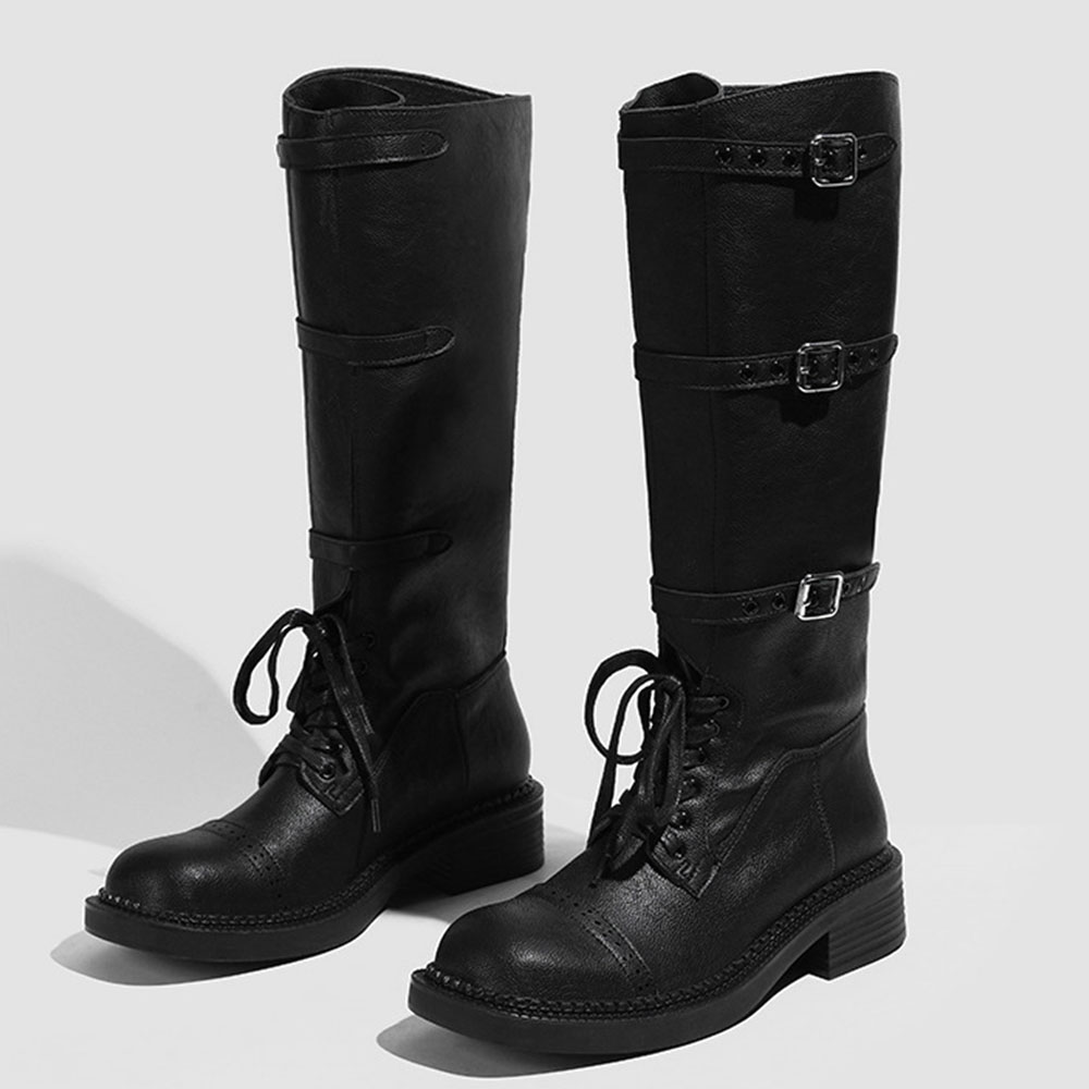 Frauen Kniehohe Stiefel Vintag – Vintage Fashion Design Bewertung und Preis
