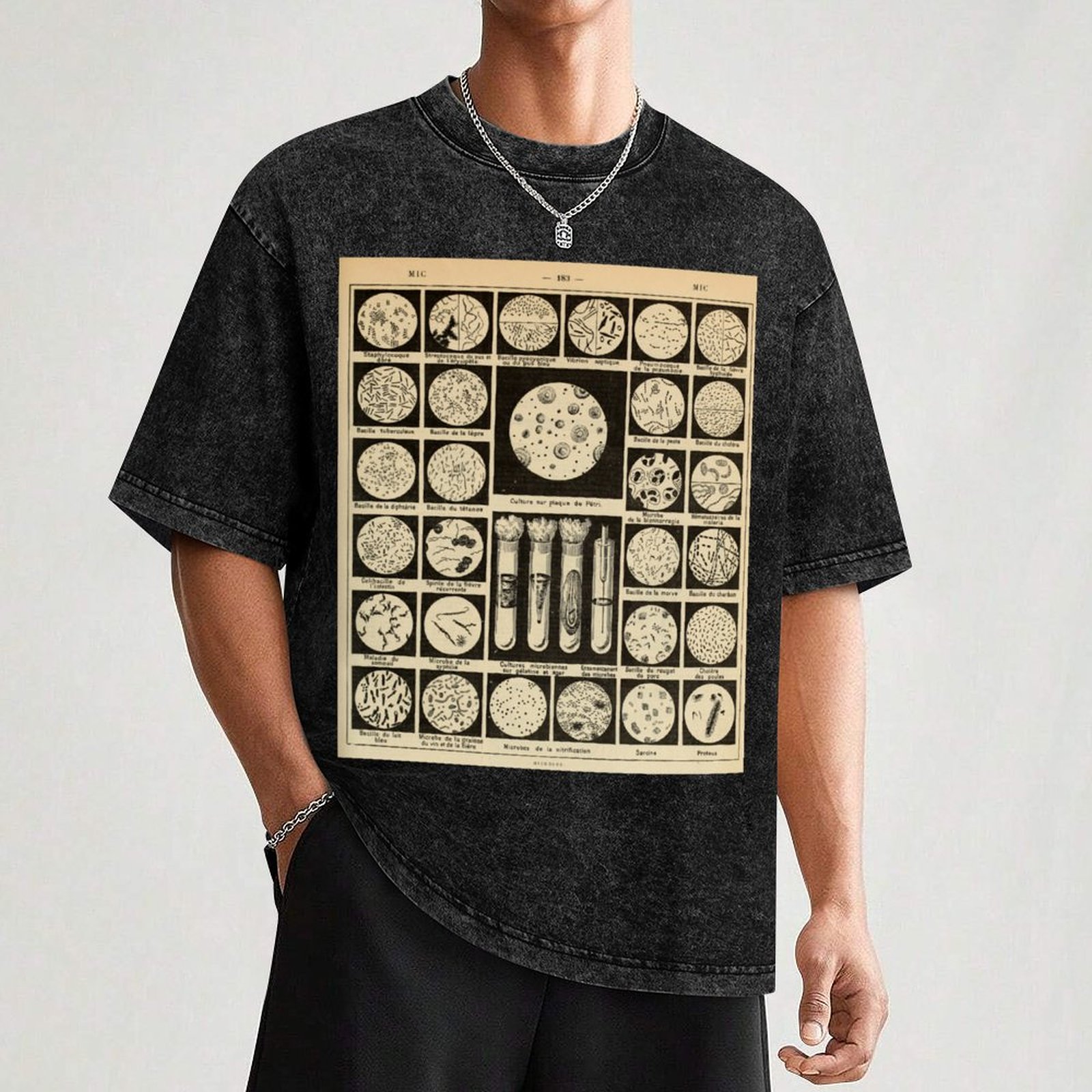 T-Shirt mit Aufdruck „Bakterie – Vintage Fashion Journal Bewertung und Preis