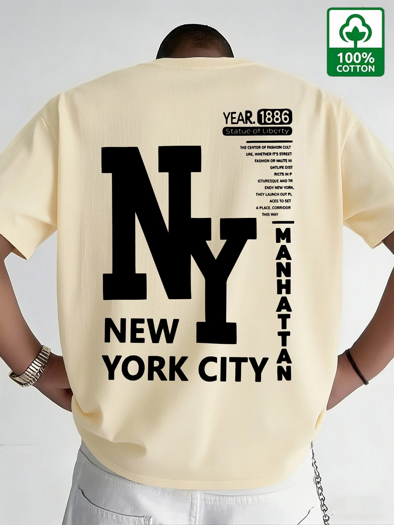 Herren NYC T-Shirt aus Baumwol – Vintage Fashion Nyc Bewertung und Preis
