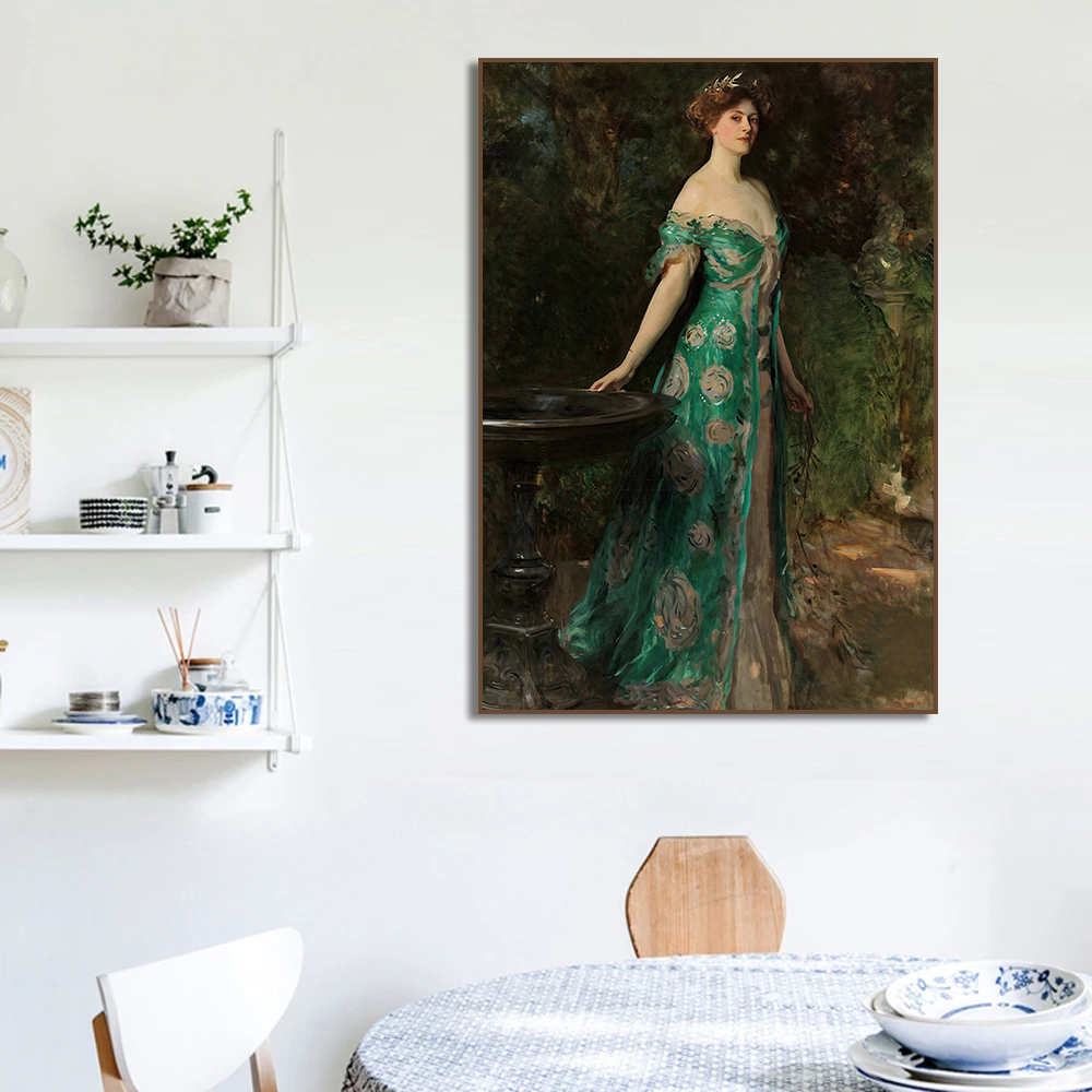 Renaissance Frauenporträt Post – Vintage Fashion Art Bewertung und Preis