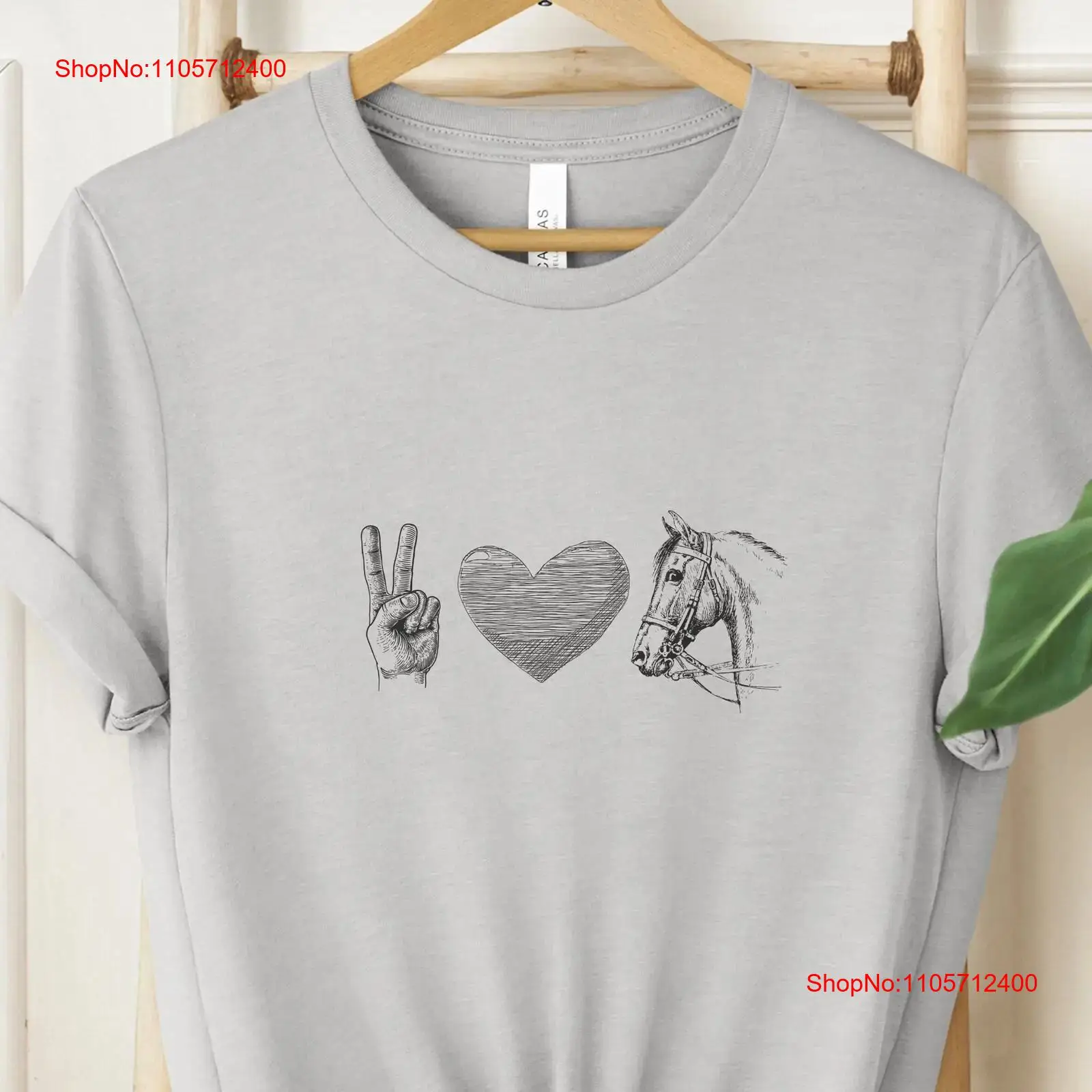 Pferdeliebhaber-Shirt „Peace L – Vintage Fashion Faire Bewertung und Preis