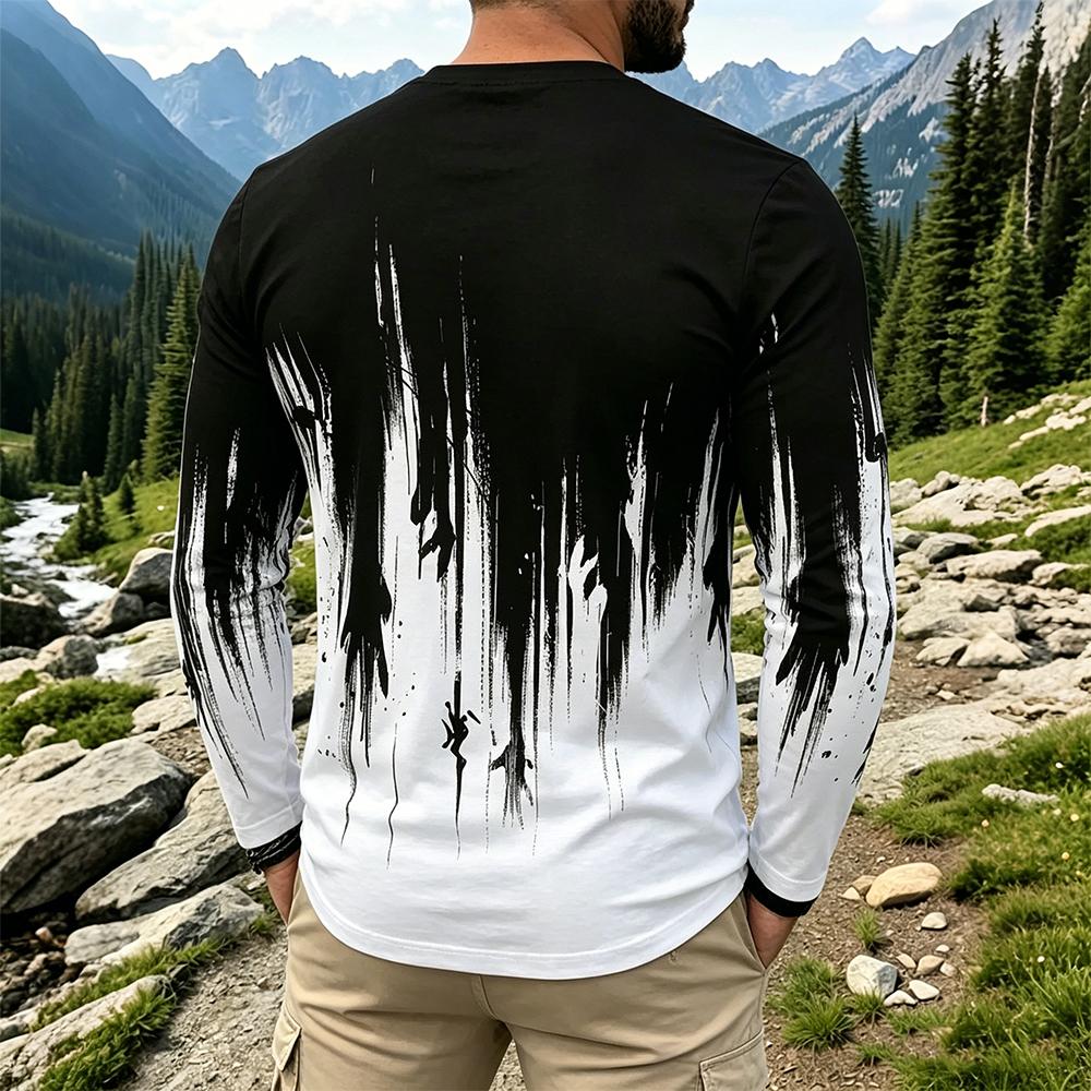 Herren Gradient Ink Splash Lan – Vintage Fashion Prints Bewertung und Preis