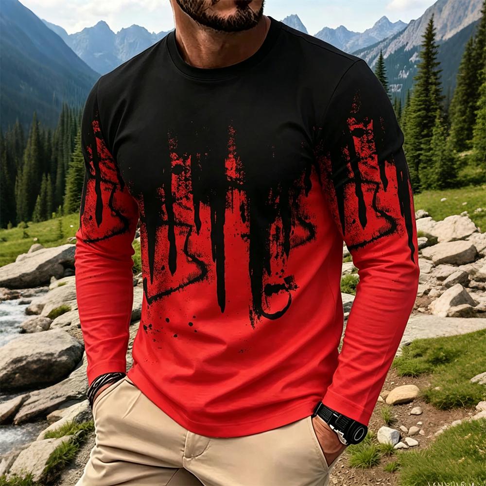 Herren Gradient Ink Splash Lan – Vintage Fashion Prints Bewertung und Preis