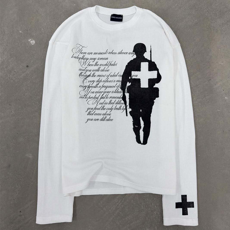 Modisches Harajuku-T-Shirt mit – Vintage Fashion Prints Bewertung und Preis